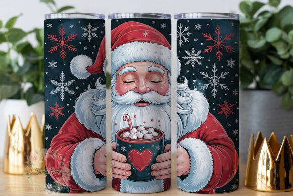Festive Character Hot Cocoa 20oz Tumbler Graphics & Wraps