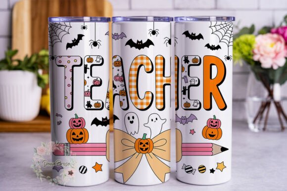 Halloween Teacher 20oz Tumbler Wrap