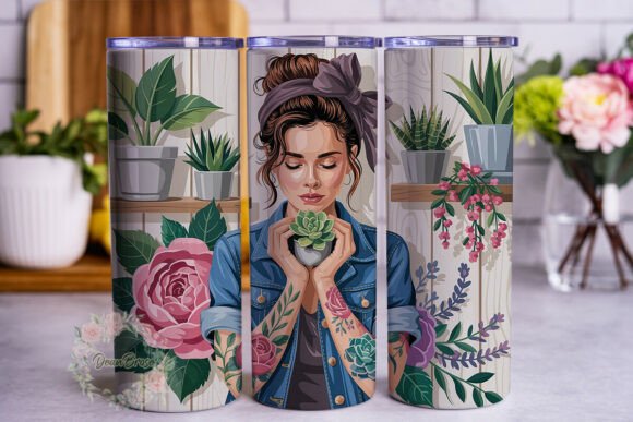 I Like Plants 20oz Tumbler Wrap Graphics