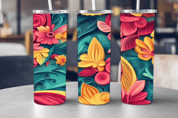 Pastel Kitty Crowd Tumbler Graphics for Tumbler Wraps