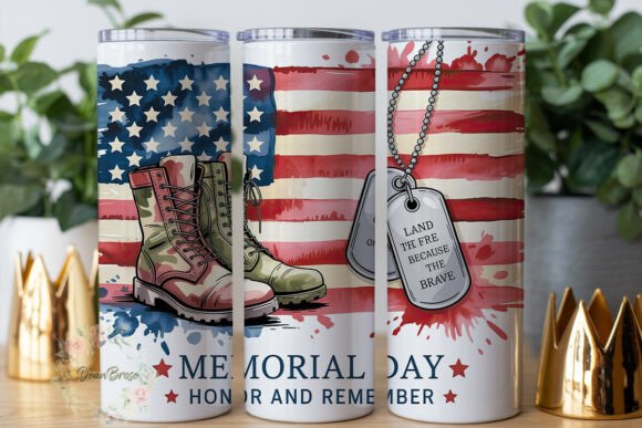Patriotic Boots Flag Tumbler Wraps Graphics