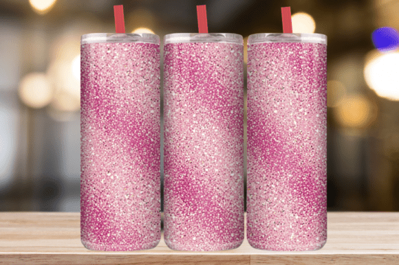 Pink Glitter Diagonal Stripe Tumbler Graphics for Publishers