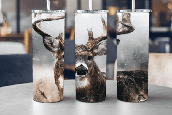 White Tail Deer Tumbler Wraps Graphics Review